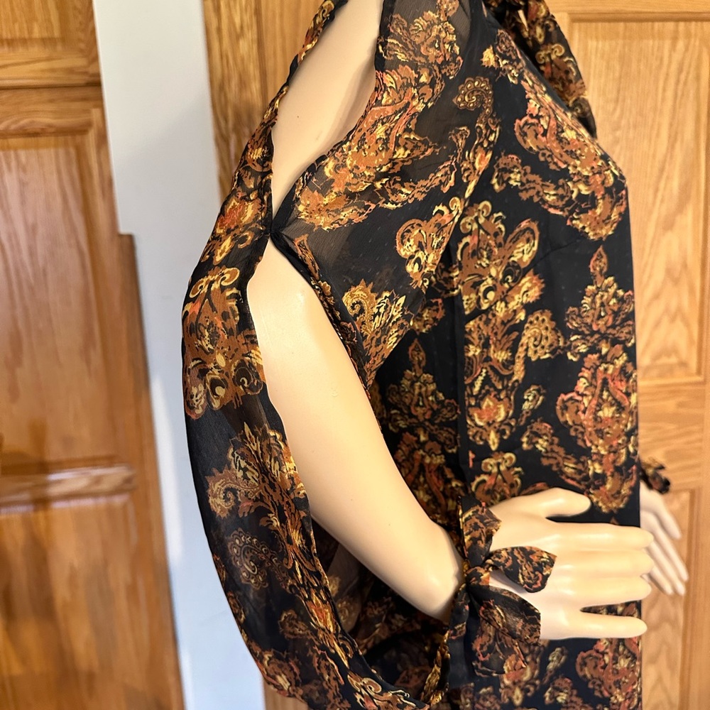 Victoria Secret Lascana Black & Browns sheath dress - keyhole sleeves & … - Picture 2 of 11